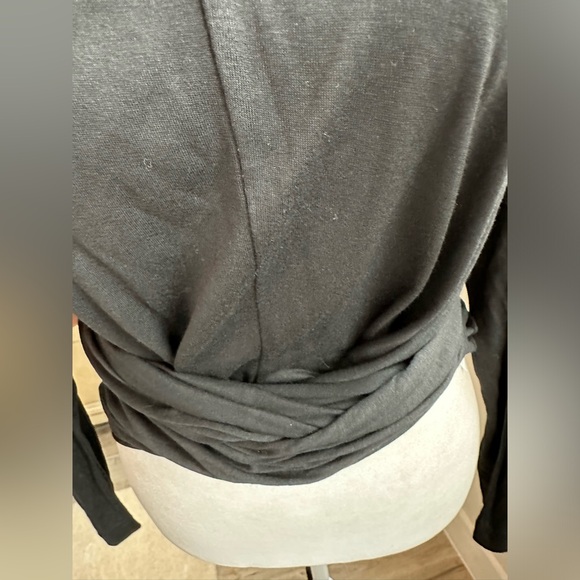 J. Crew Wraparound Top,  Black, Size L, NWOT - Picture 9 of 12